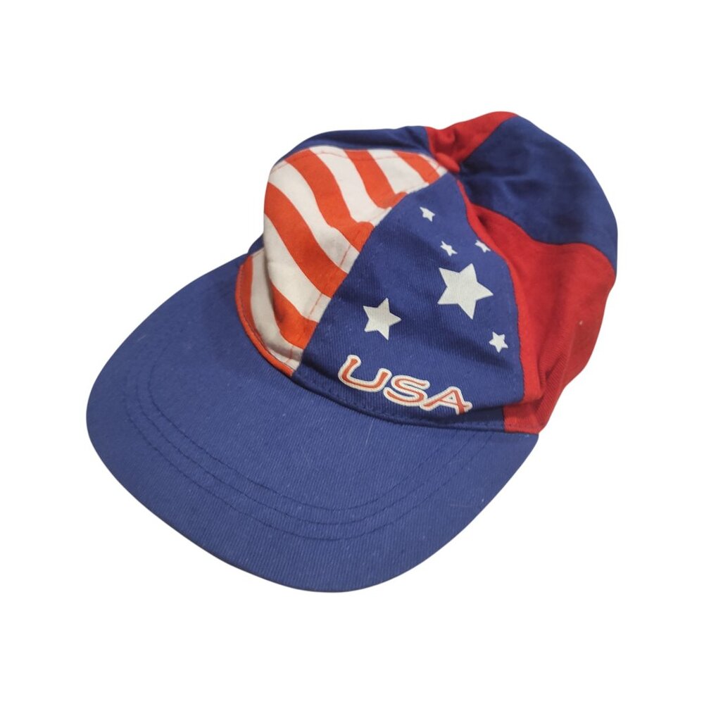 Oriental Trading Co USA Red White Blue Baseball Cap Children's Fourth of July